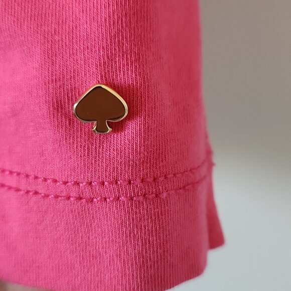 KATE SPADE | Long Sleeve Shirt Top Back With Bow Details Pink Sz SMALL - Picture 4 of 5